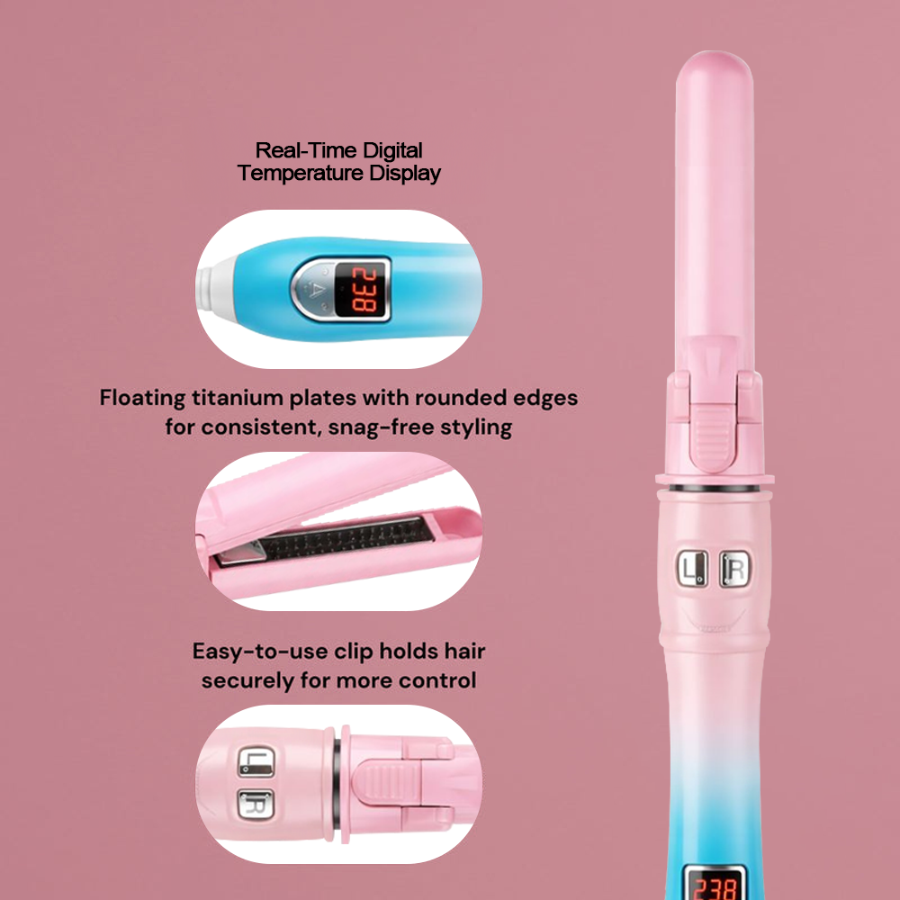 🎉 New Year Special Offer: 50% OFF 💖Professional Digital Curling Wand ✨💁‍♀️ Precise temperature control for smooth, long-lasting curls