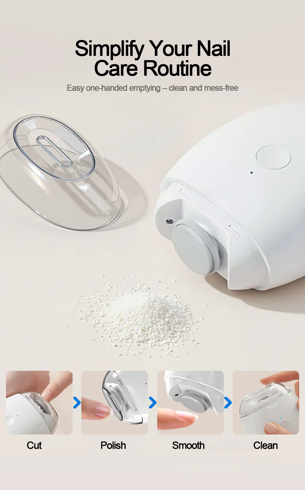 💥LAST DAY SALE 50% OFF💥 Universal automatic nail file for adults and kids 👶