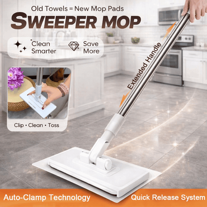 🧹Disposable Dust Mop with 5 Reusable Cloths