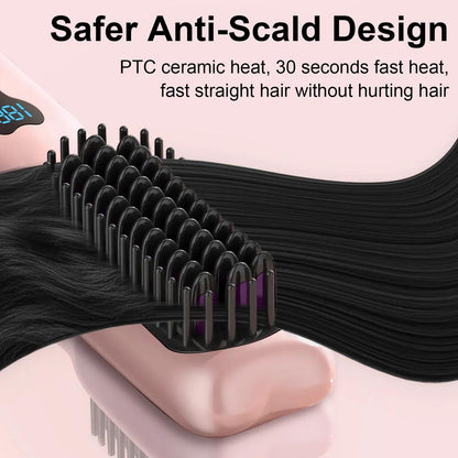 🎁2026 Hot Sale💖Cordless Ceramic Heated Hair Straightening Comb – All-New Upgraded Version