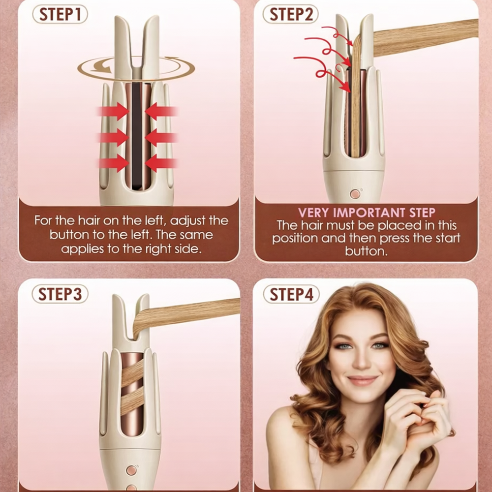 🎉 New Year Special Offer: 60% OFF 💖 Next-Gen Automatic Ceramic Heated Curling Wand