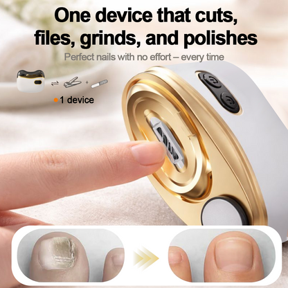 💥LAST DAY SALE 50% OFF💥 2-in-1 Electric Nail Clipper & Polisher 🏆 Universal automatic nail file for adults and children👶