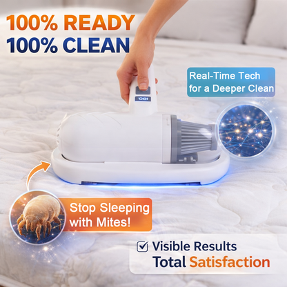 🌟Fully upgraded💝Bed vacuum cleaner with UV-C light – beating, vacuuming, and UV sterilization all in one!💥