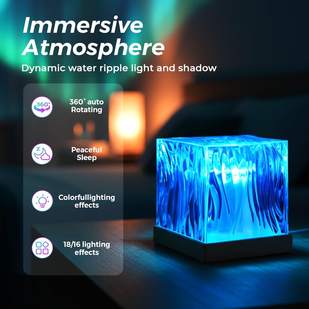 Northern Dreamscape Projector, 2026 New16 Color Aurora Light Projector, Mood Lighting for Bedroom, Perfect Christmas Gifts for Teens, Aurora Lamp for Decoration