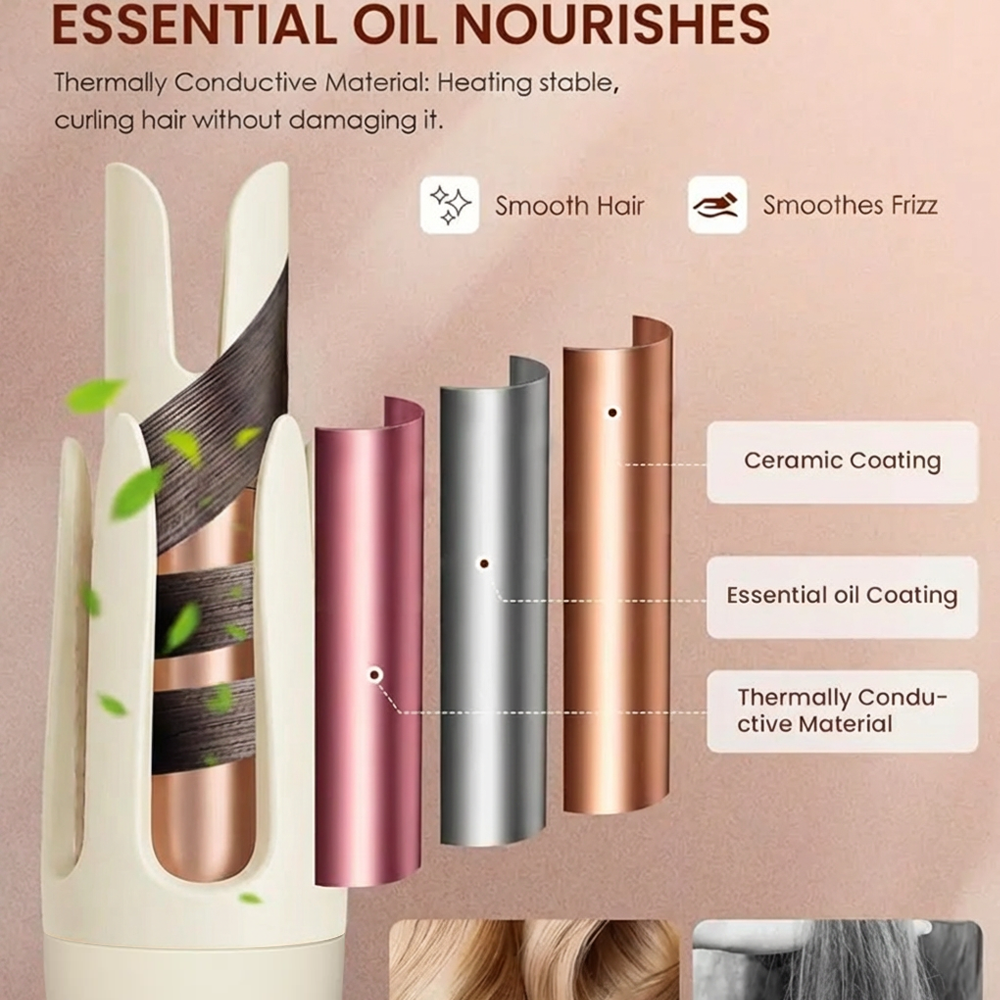 🎉 New Year Special Offer: 60% OFF 💖 Next-Gen Automatic Ceramic Heated Curling Wand