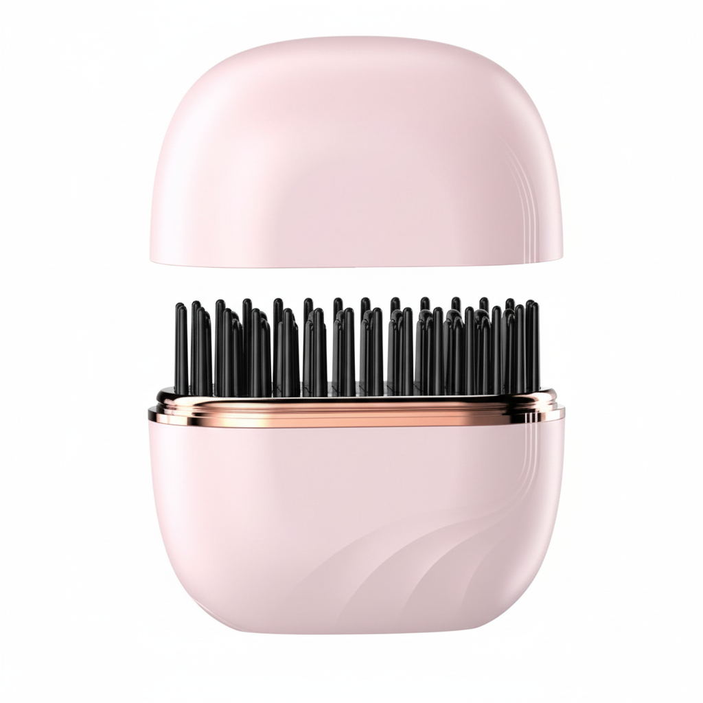Mini Wireless Hair Straightener Comb – Portable Rechargeable Hair Styling Brush | Safe Heat, Smooth & Frizz-Free Hair