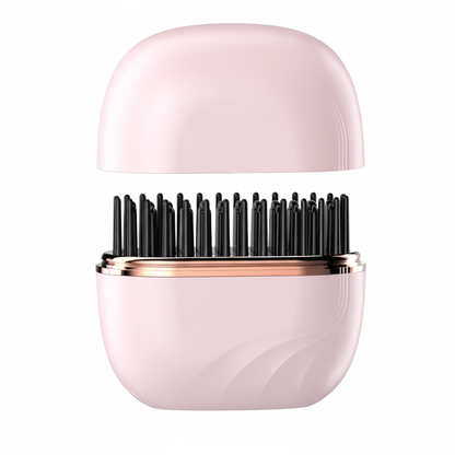 Mini Wireless Hair Straightener Comb – Portable Rechargeable Hair Styling Brush | Safe Heat, Smooth & Frizz-Free Hair
