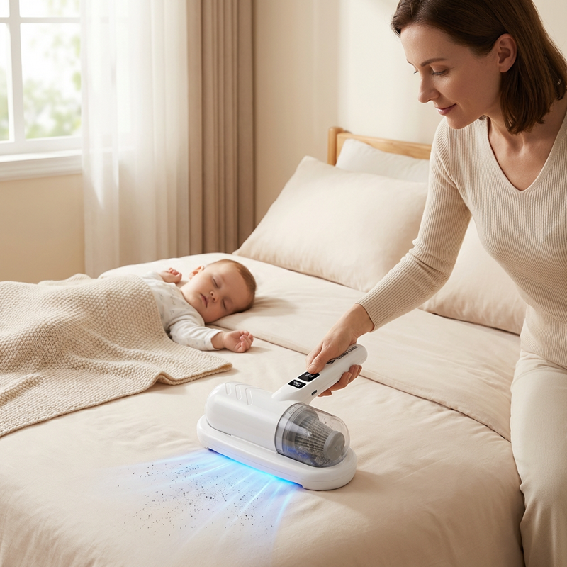 🔥Flash Sale(🚀50%OFF) - ONLY $28.86!!⚡50K+ SOLD!💝Bed Vacuum Cleaner with UV-C Light
