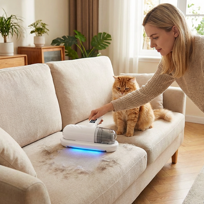 🔥Flash Sale(🚀50%OFF) - ONLY $28.86!!⚡50K+ SOLD!💝Bed Vacuum Cleaner with UV-C Light